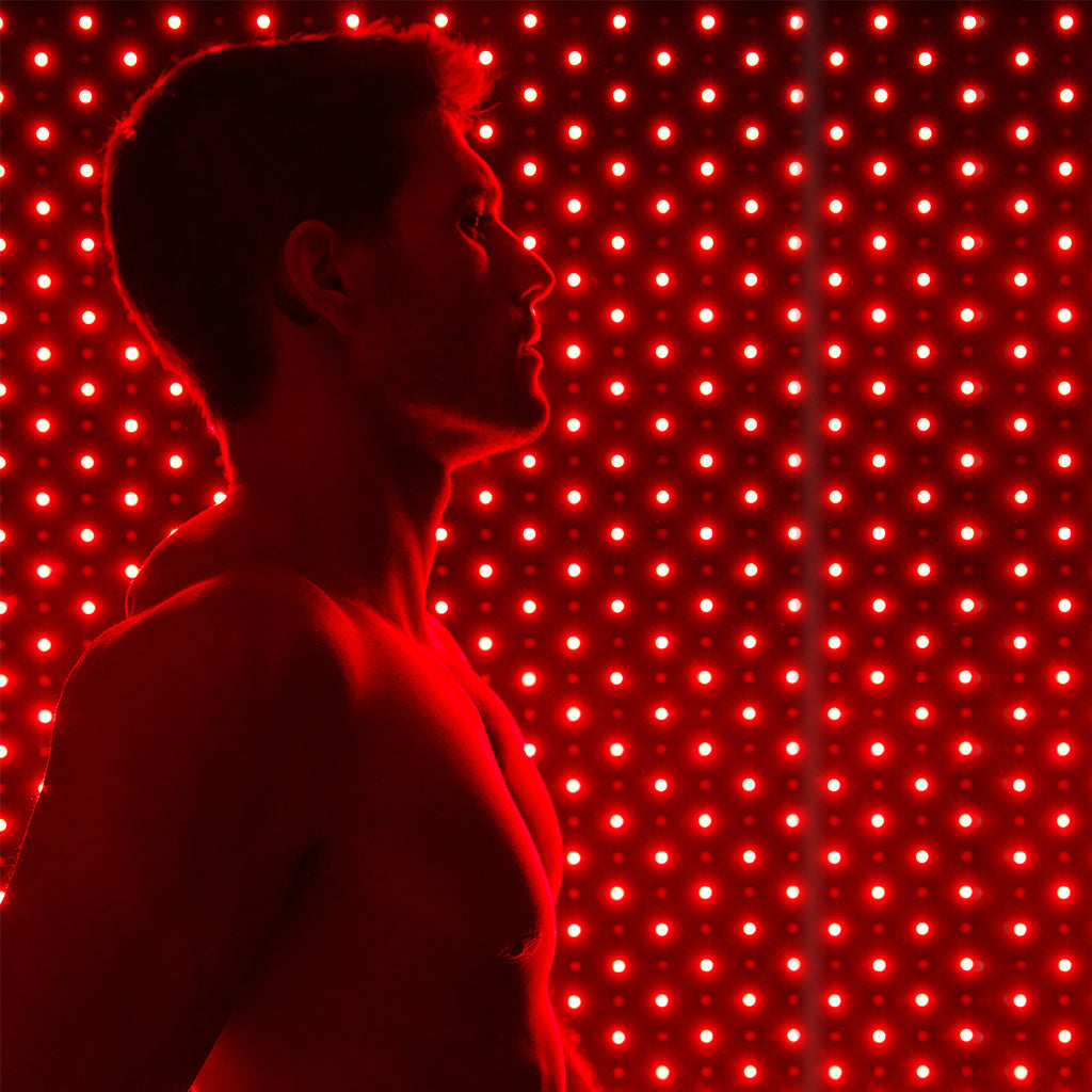 Nushape Red Light Therapy Mat with Man 2