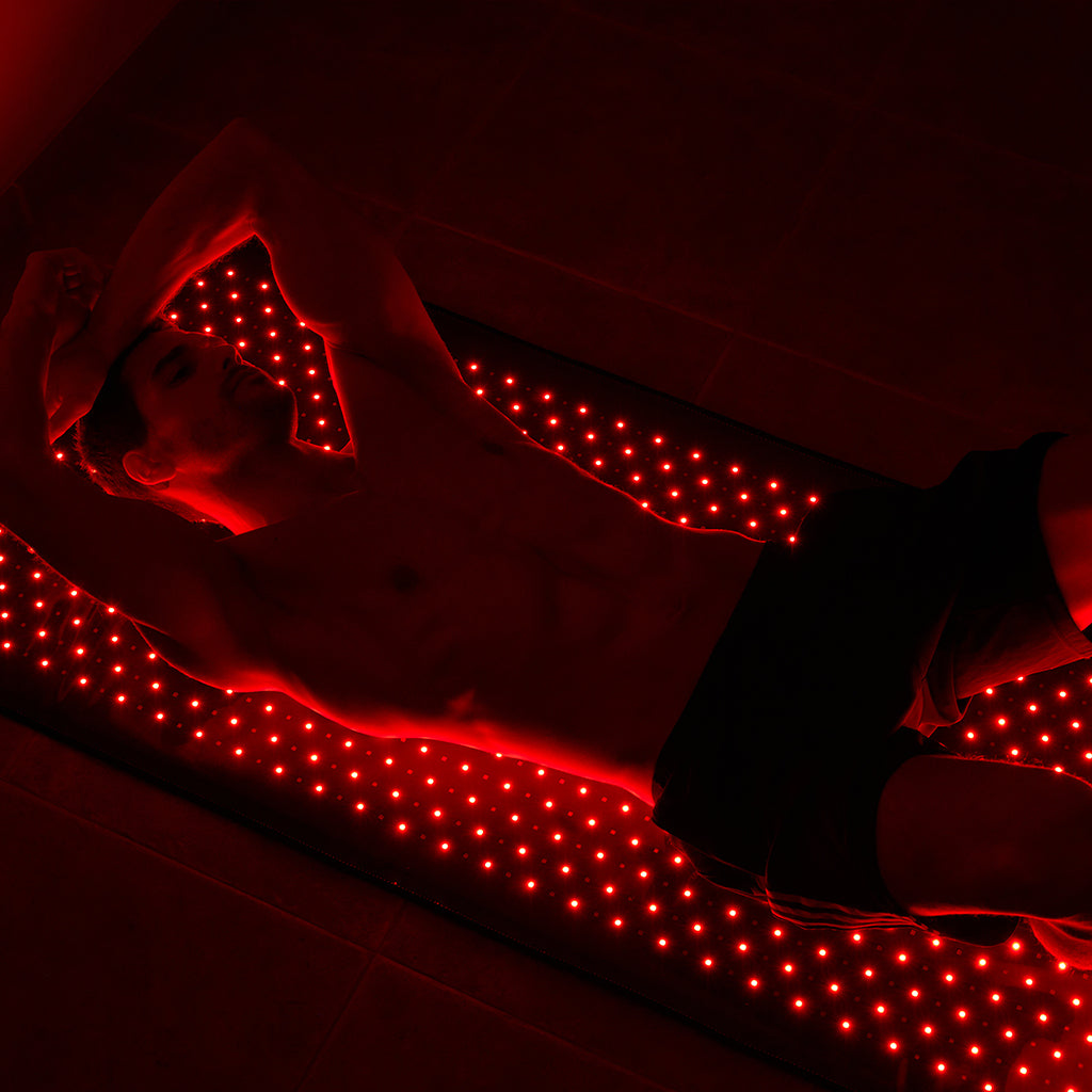 Nushape Red Light Therapy Mat with Man 4